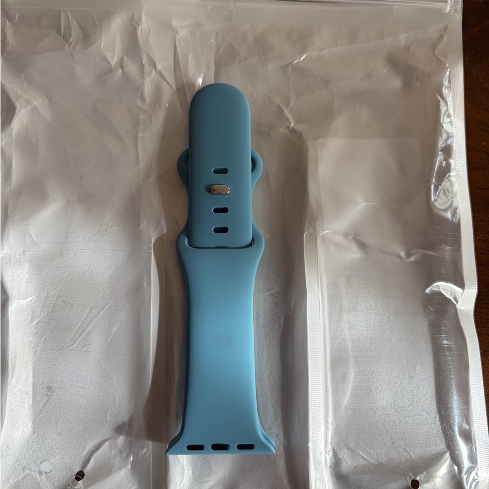 Blue Silicone Watch Band